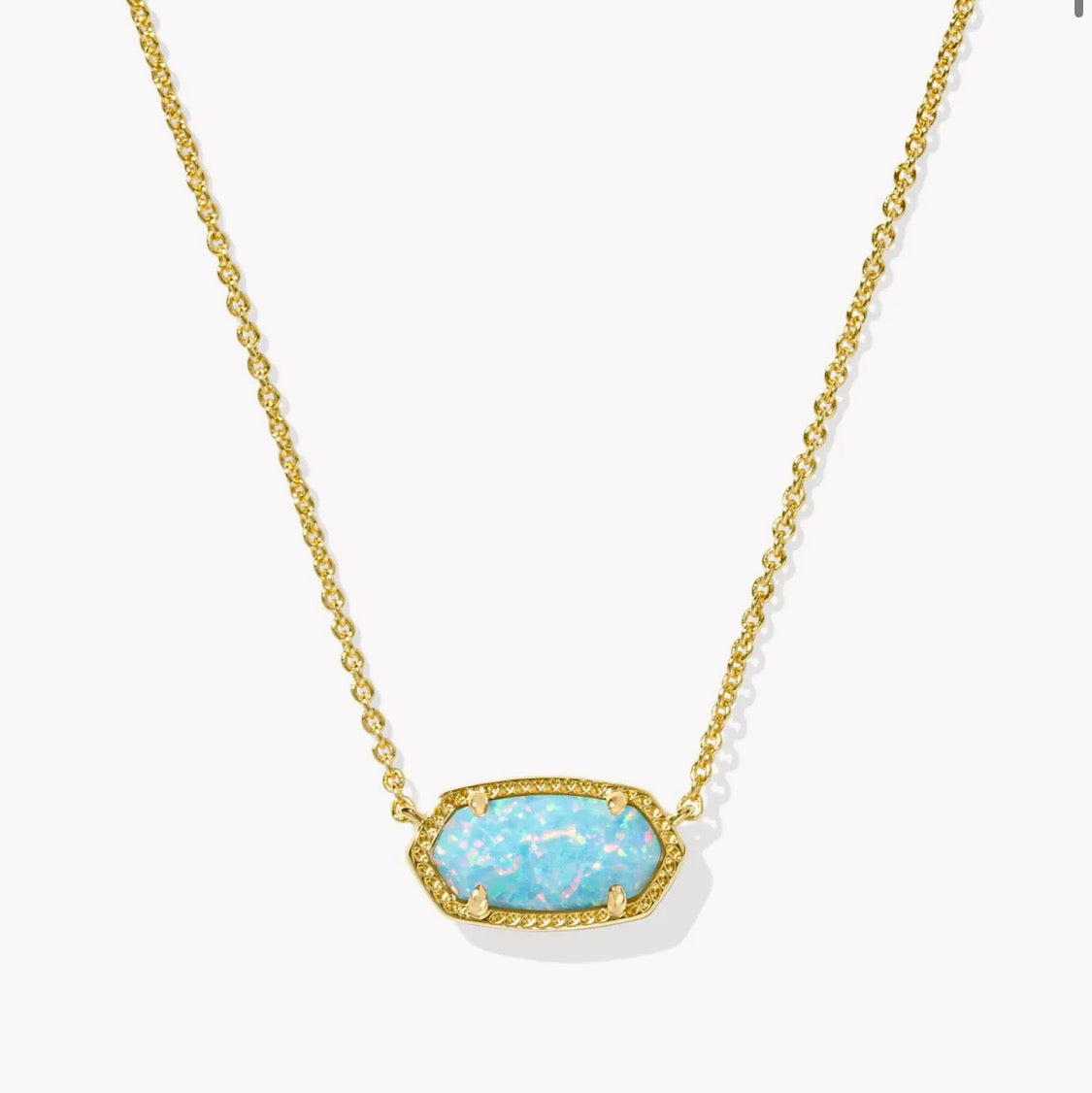 Elisa Gold Short Pendant Necklace - NEW COLORS!