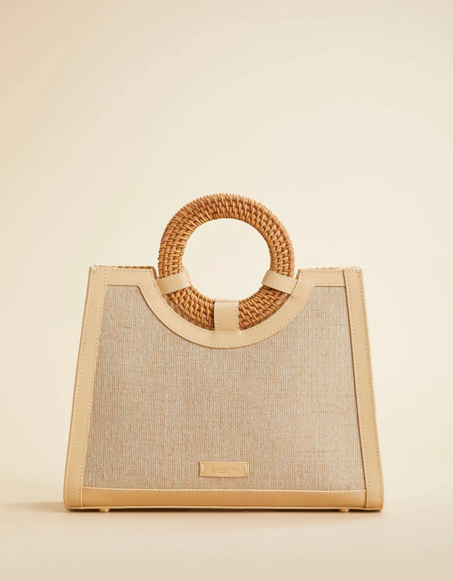 Straw Sienna Satchel Daise Seascape