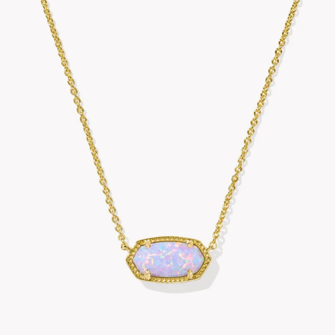 Elisa Gold Short Pendant Necklace - NEW COLORS!