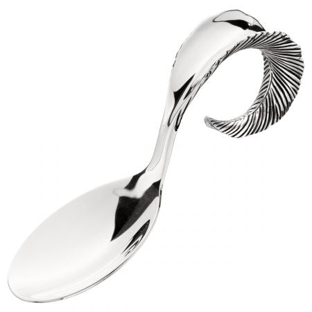Grainger McKoy, Jr. Mallard Feather Silver Baby Spoon