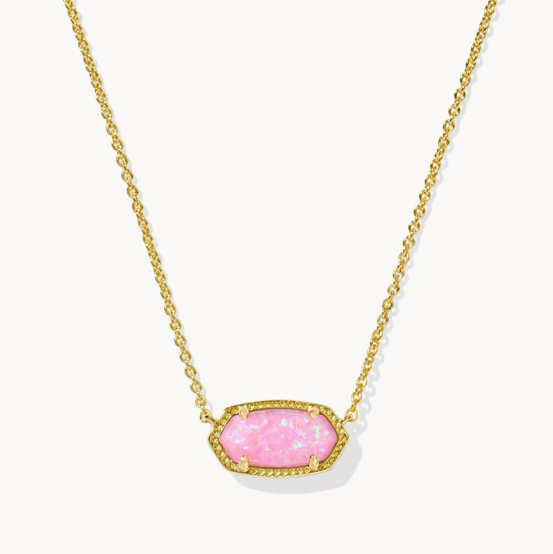 Elisa Gold Short Pendant Necklace - NEW COLORS!