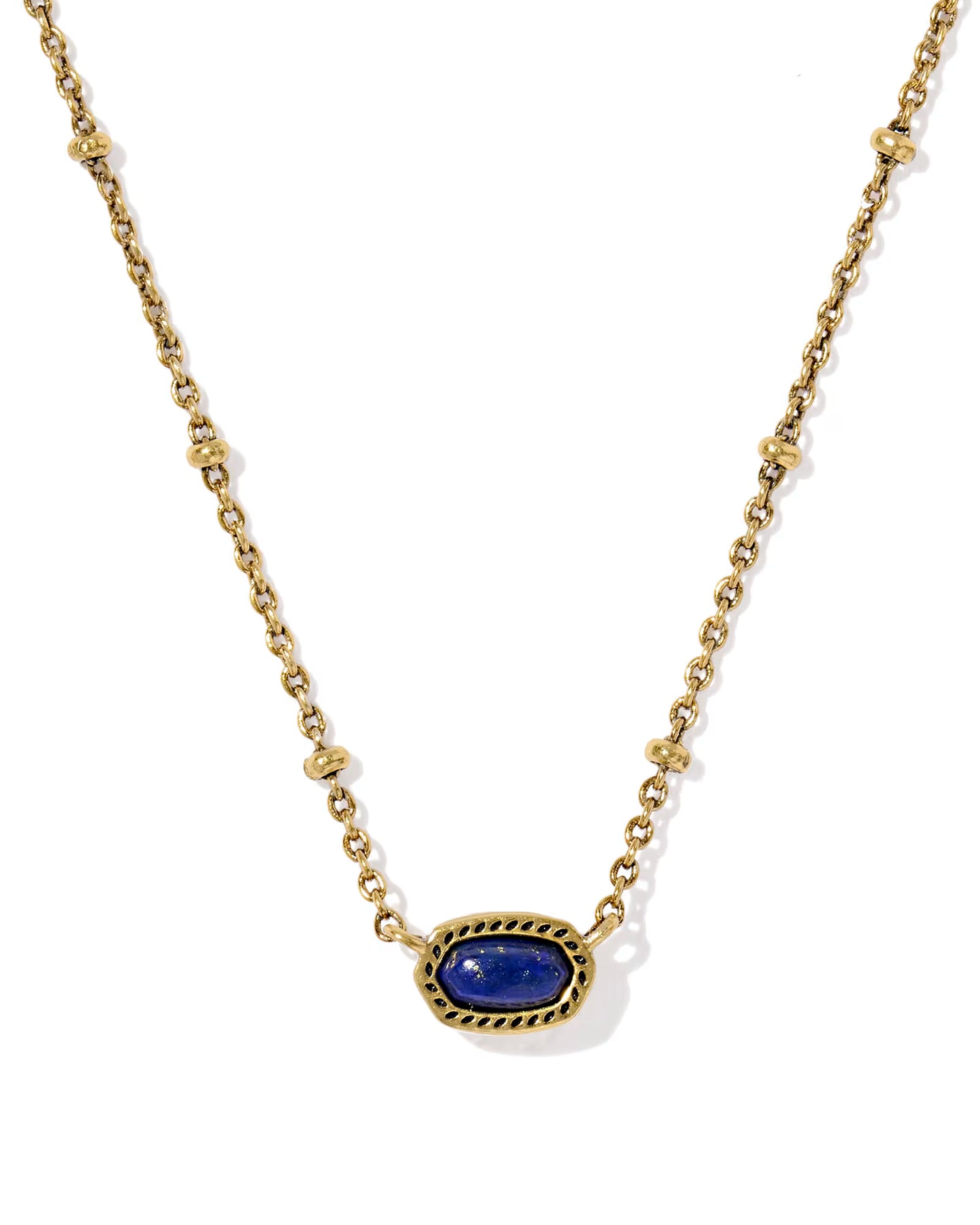 Mini Elisa Vintage Gold Satellite Short Pendant Necklace