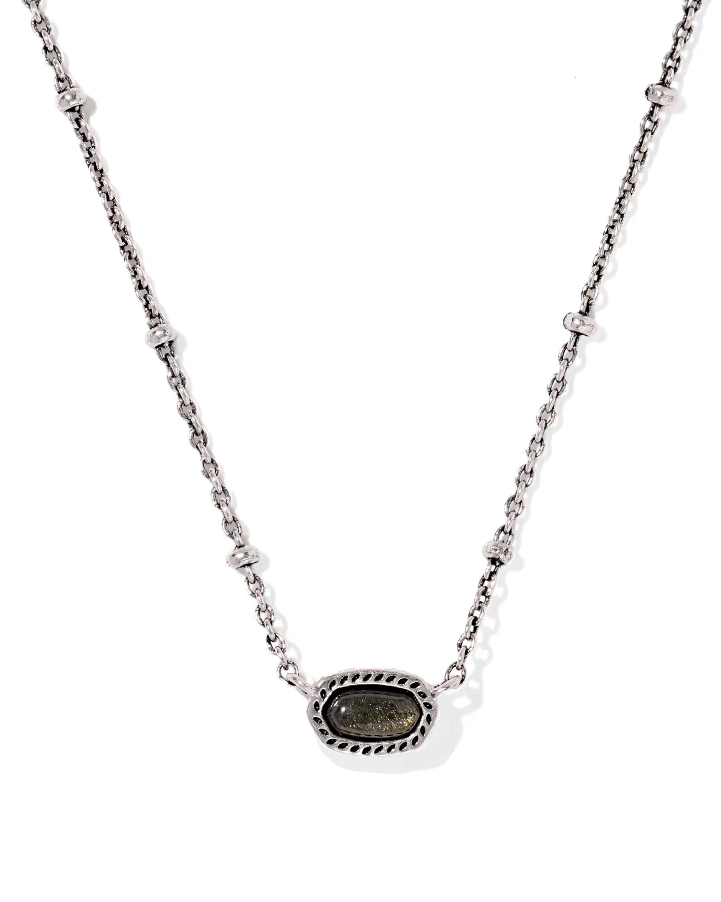 Mini Elisa Vintage Gold Satellite Short Pendant Necklace