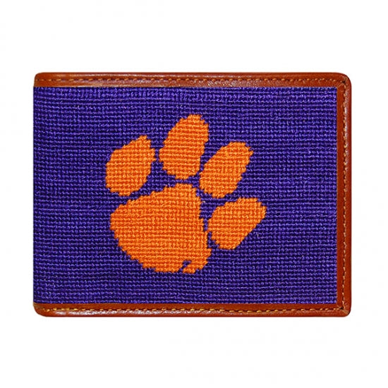 Clemson Needlepoint Bi-Fold Wallet