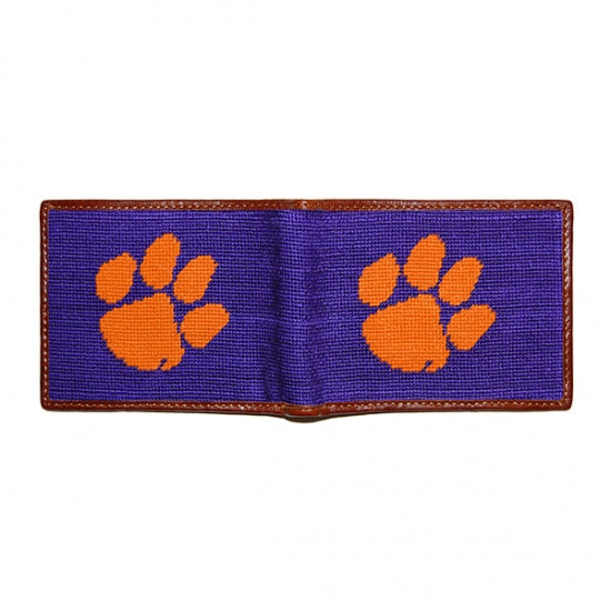 Clemson Needlepoint Bi-Fold Wallet