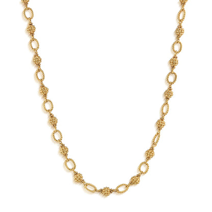 Berry & Bead Chain, 18" - Gold