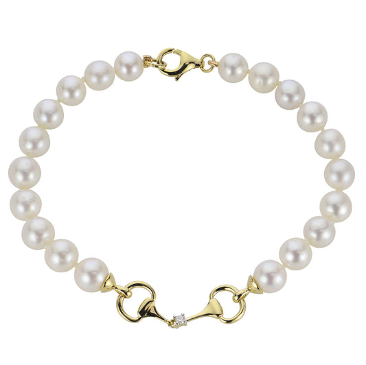 Imperial Pearl & Diamond Bracelet