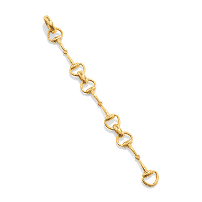 Equestrian Snaffle Bit Bracelet - Gold