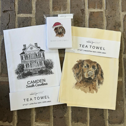 Boykin Tea Towel & Note Cards