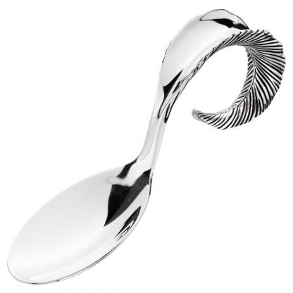 Grainger McKoy, Jr. Mallard Feather Silver Baby Spoon
