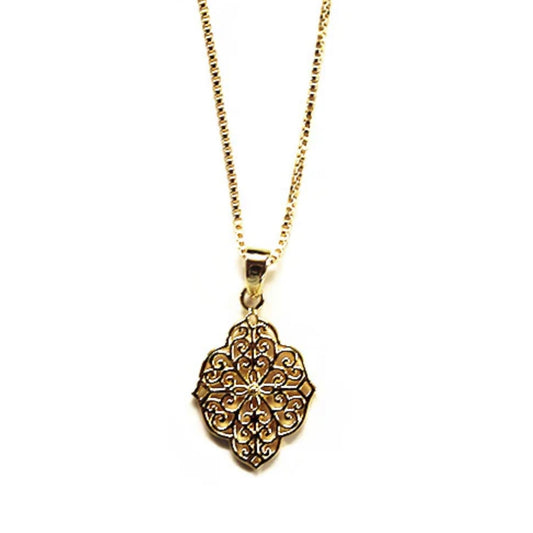 Victoria Gold Plate Pendant