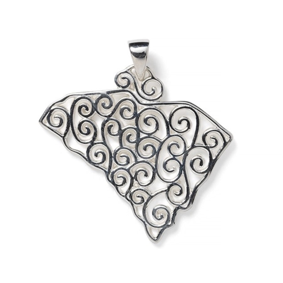 Southern Gates South Carolina State Pendant with Full Filigree