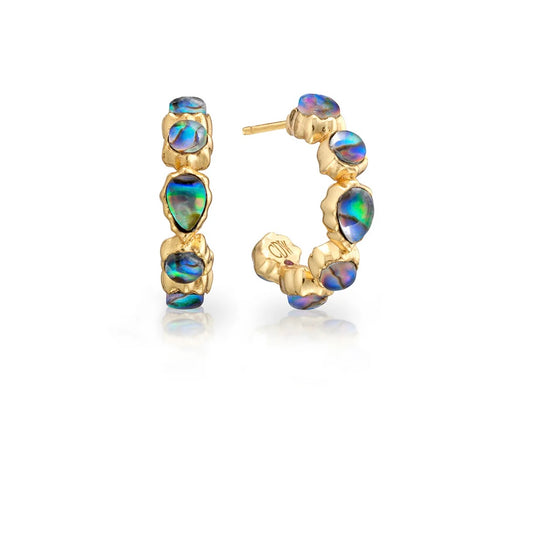 Aurora Small Hoop Earrings - Abalone