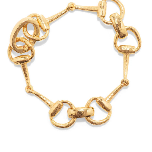 Equestrian Snaffle Bit Bracelet - Gold