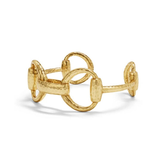 Equestrian Snaffle Bit Cuff - Gold