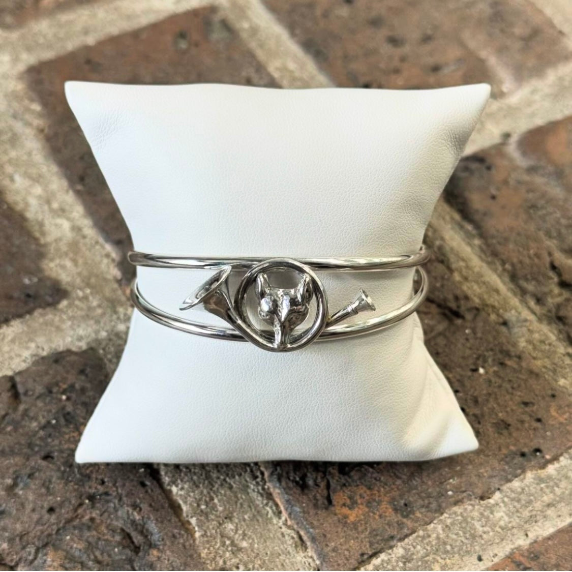 Sterling Cuff Fox Bracelet