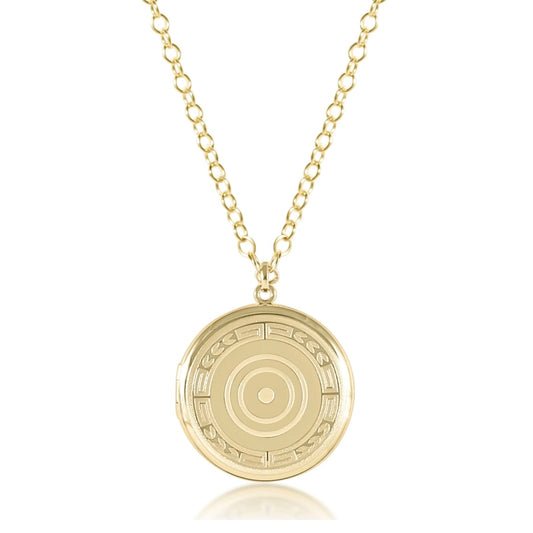 31" necklace gold - cherish large gold locket