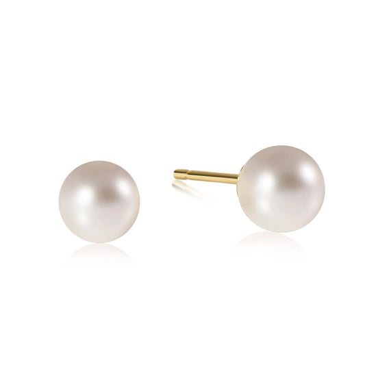 classic 8mm ball stud - pearl