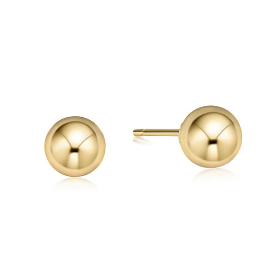 classic 8mm ball stud - gold