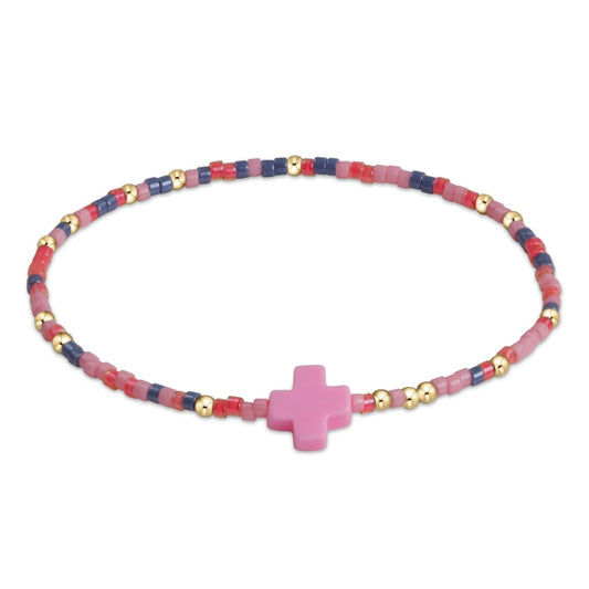 egirl hope unwritten signature cross bracelet  - you're gum-believable