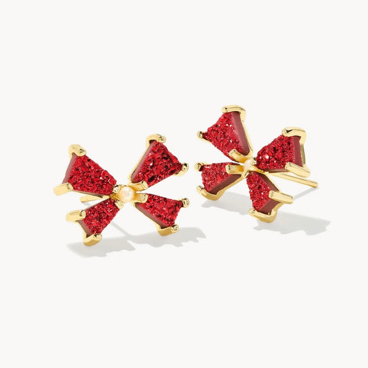 Blair Gold Bow Small Stud Earrings