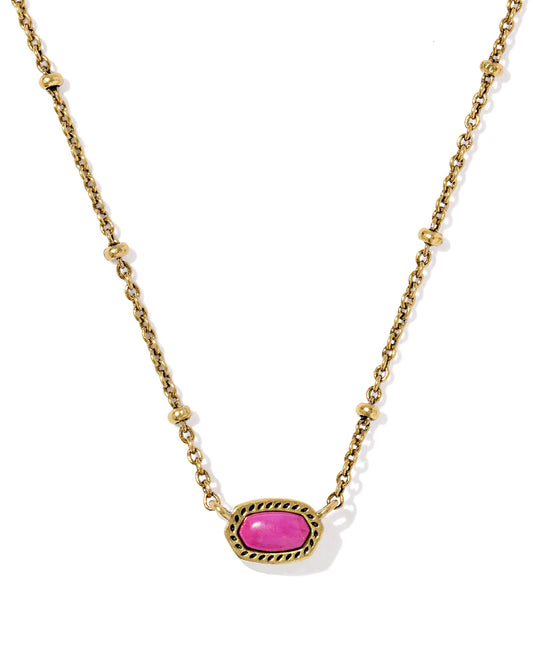 Mini Elisa Vintage Gold Satellite Short Pendant Necklace