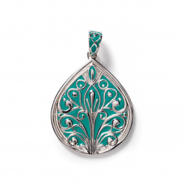Southern Gates® Tradd Pendant, Green Enamel