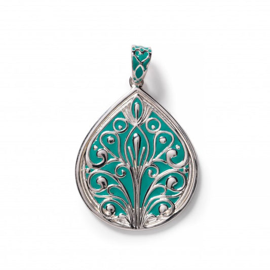 Southern Gates® Tradd Pendant, Green Enamel