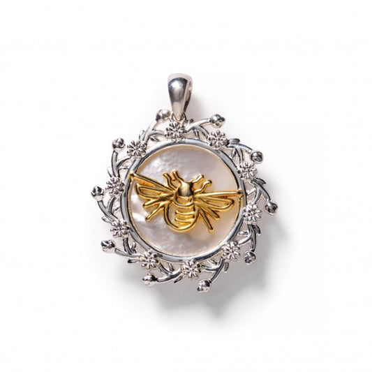Southern Gates® Bee Mother Of Pearl Pendant