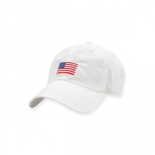 American Flag Needlepoint Performance Hat (White)