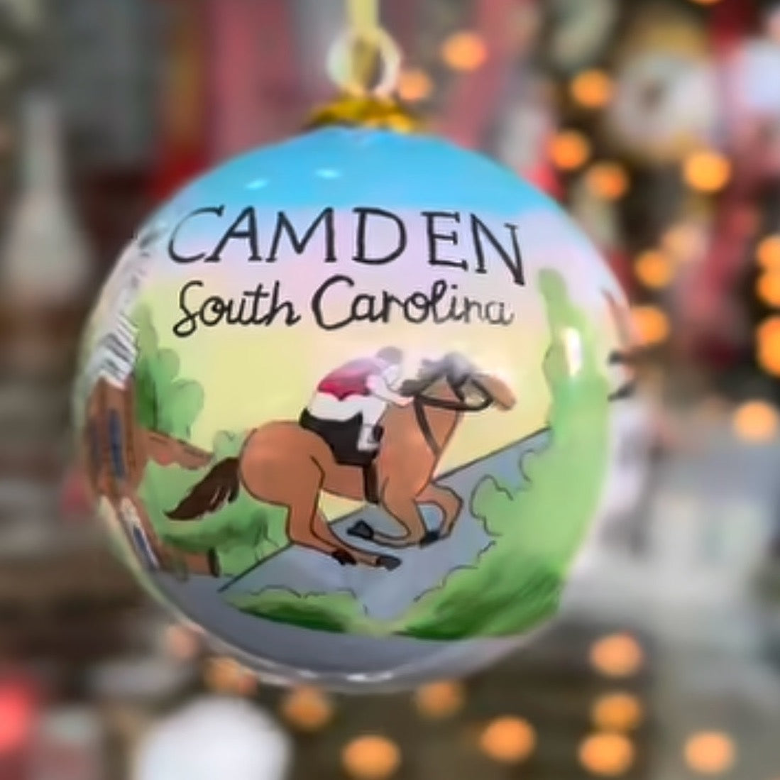 Custom Camden SC Christmas ornament