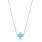 16" necklace gold - signature cross